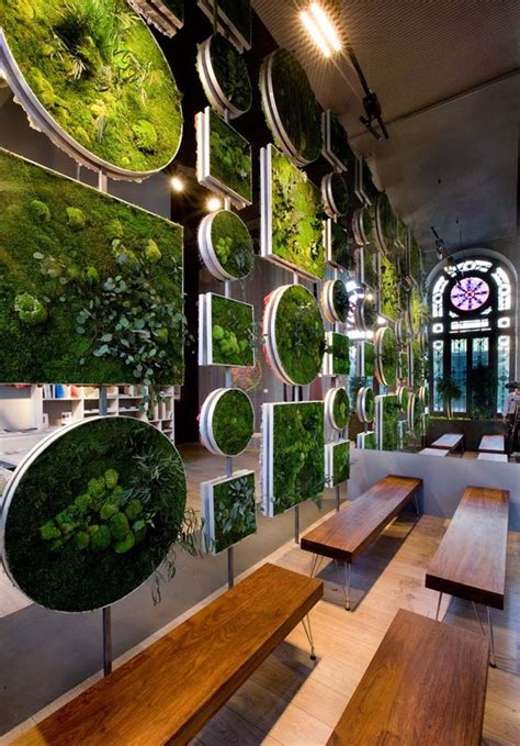 moss walls  interior design trend  turns  home   forest architecture design