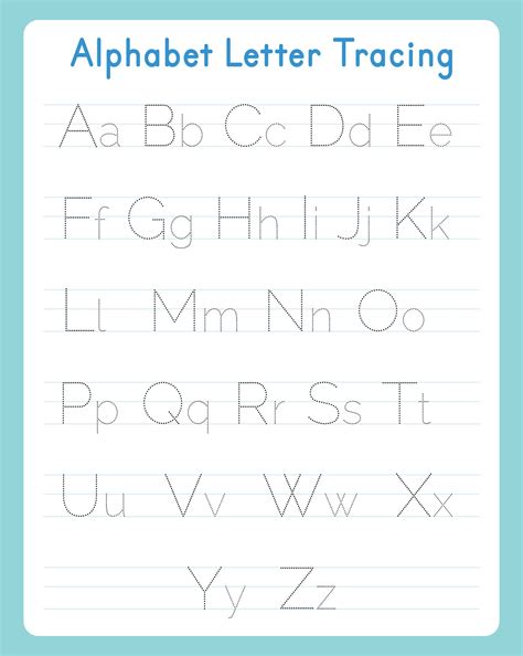 printable tracing alphabet letters images   finder