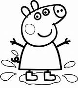 Peppa Pig Coloring Pages Printable Usable Educative sketch template