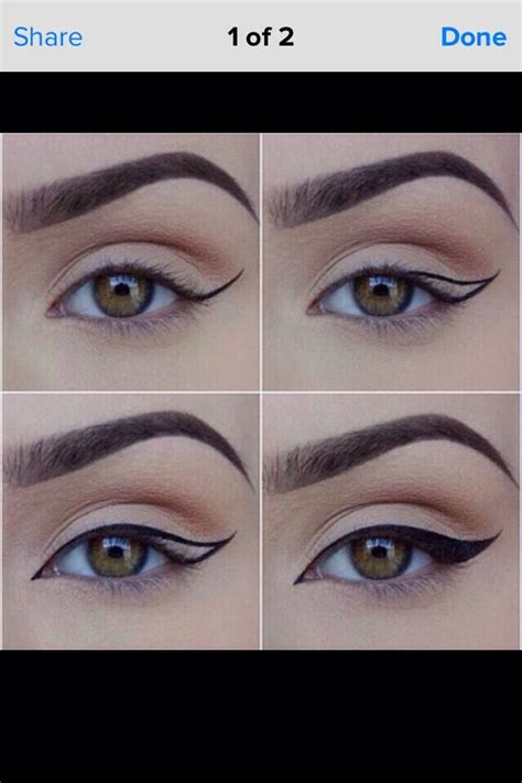 step by step easy wing eyeliner tips 💜😊 in 2019 eye tutorial makeup eye makeup pictures