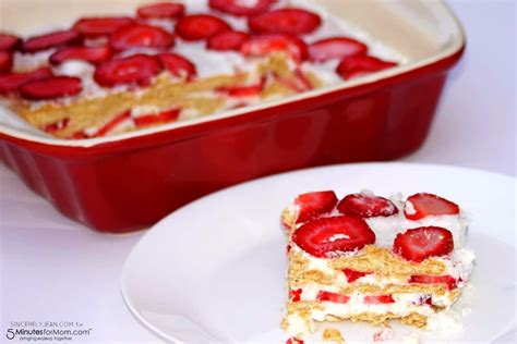 bake strawberry ice box cake recipe
