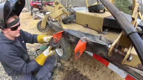 welding  rollers  fixing  finish mower youtube