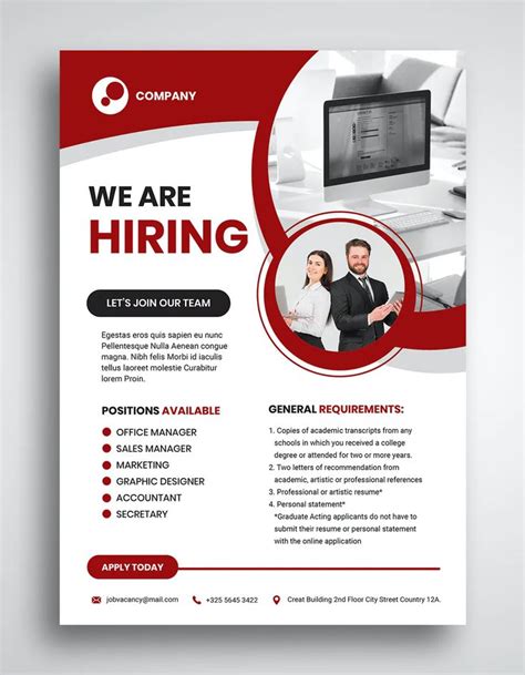 job hiring flyer psd flyer template brochure template brochure design