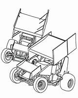 Sprint Car Coloring Dirt Pages Late Model Track Cars Drawing Racing Stencils Race Printable Vector Kids Getcolorings Ebay Drawings Color sketch template