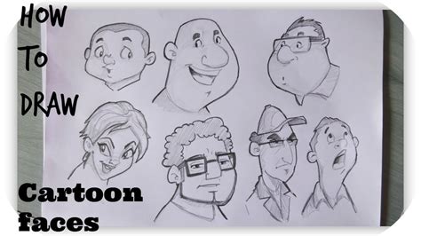 draw cartoon human faces character design timelapse youtube