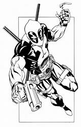 Deadpool Everfreecoloring sketch template