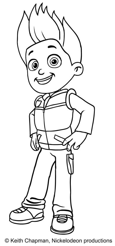 paw patrol ryder coloring pages png  file