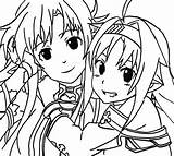 Yuuki Sword Konno Asuna Deviantart sketch template