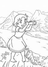 Heidi Coloring Pages Books Categories Similar sketch template