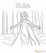 Elsa Coloring Kids Date sketch template