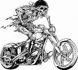 Chopper Zed Rider Lowrider Mort Mortal Vieux Deviennent Motards Calaveras Noir Tête Motocicleta Bikers Skelington Library Skulls Helmet Wheelie Pencil sketch template