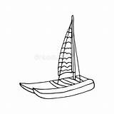 Catamaran sketch template