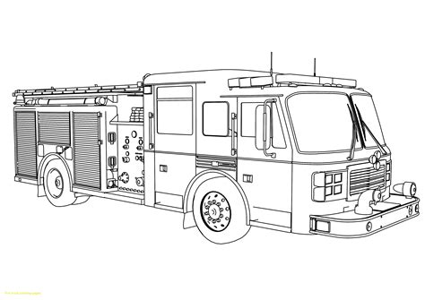coloring pages fire truck printable