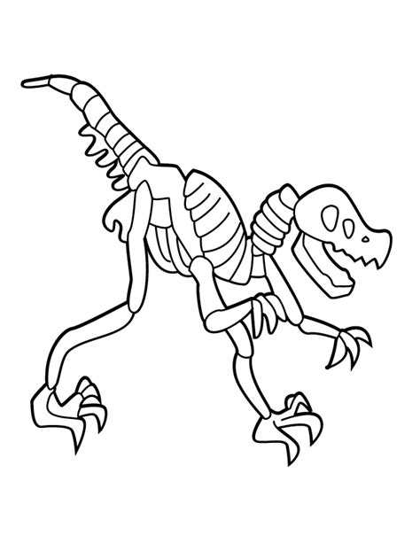 dinosaur bones coloring pages coloring home