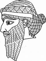 Mesopotamia Hammurabi Drawing Coloring Template Sketch Getdrawings sketch template