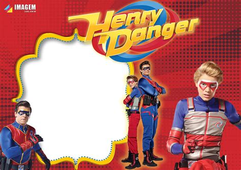 an advertisement for the movie henry danger with two men dressed as