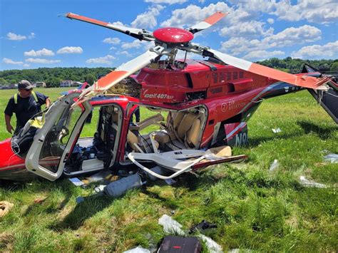pilot pulled  helicopter crash  essex county airport njcom