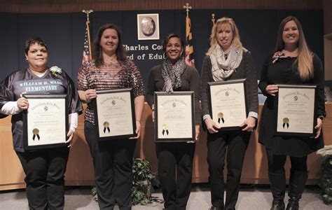 charles co board of ed honors exemplary employees