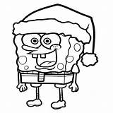 Spongebob Coloring Christmas Pages Santa Hat Drawings Minion Drawing Sheets Anycoloring Cartoon Clipartmag Wearing Choose Board Popular sketch template