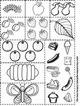 Hungry Caterpillar Very Sequencing Attività Scegli Bacheca Una Coloring Pages Carle Eric sketch template