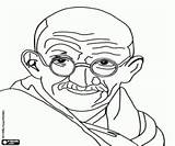 Gandhi Colouring Pages Ji October Mahatma Coloring Non Anni sketch template