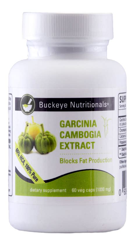 garcinia cambogia extract 100 pure 60vc buckeye nutritionals