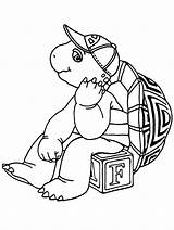 Franklin Reflechit Dzieci Kolorowanka Trickfilmfiguren Imprimer Kolorowanki Malvorlage Turtles Codes Insertion sketch template