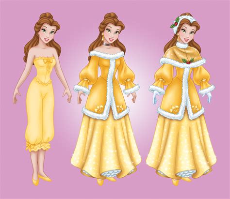 Disney Princess Holiday Paper Doll Kit On Behance