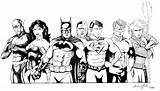 Justice League Coloring Pages Drawing America Clipart Paintingvalley Drawings Superman Library Color Popular sketch template