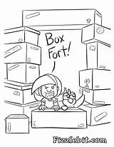 Box Forts True Only sketch template