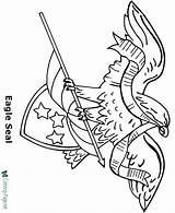 Eagle Coloring Pages Patriotic Flag American Symbols Holding Symbol July Drawing Bald Printable 4th Kids Draw Print Clipart Embroidery Color sketch template