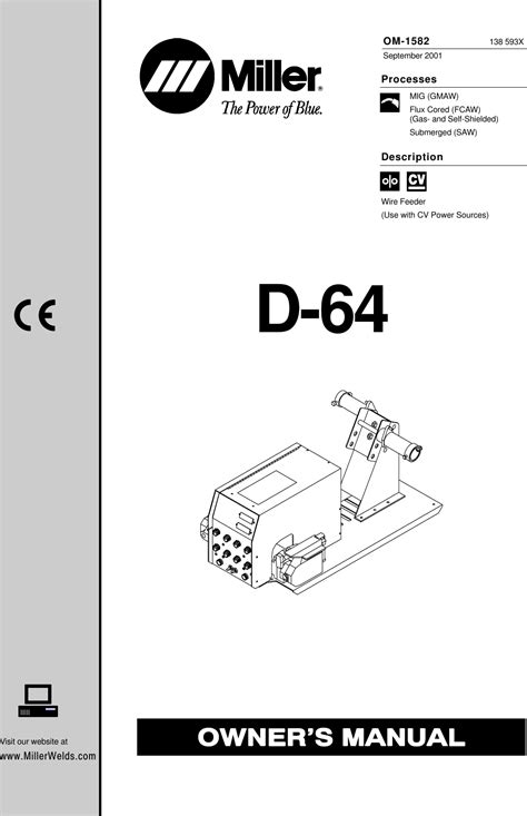miller electric d 64 users manual