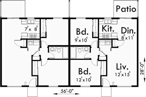 ranch style duplex design house plan single level floor plan duplex floor plans house plans
