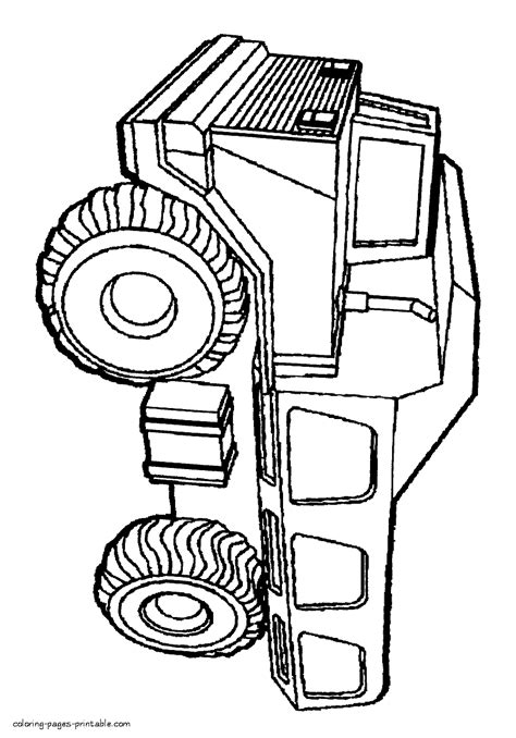 construction vehicles coloring pages  dump truck coloring pages