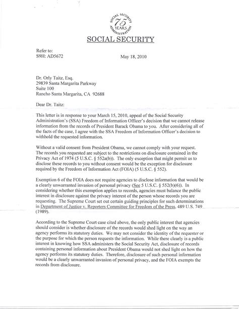 social security letter levelings