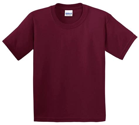 gildan  pure cotton youth  shirt maroon large walmartcom