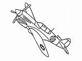 Coloring Pages Airplane Plane Jet Easy Vintage Drawing Color Military Wwii Kids Printable Aeroplane Airplanes Getdrawings Getcolorings Architectures Aircrafts Print sketch template