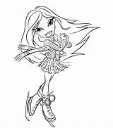 Coloring Bratz Pages Christmas Popular sketch template