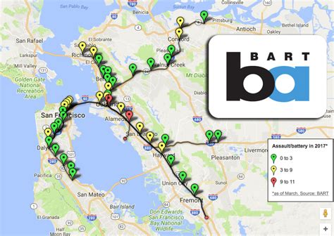 Mapping Crime At Bart Stations East Bay Times