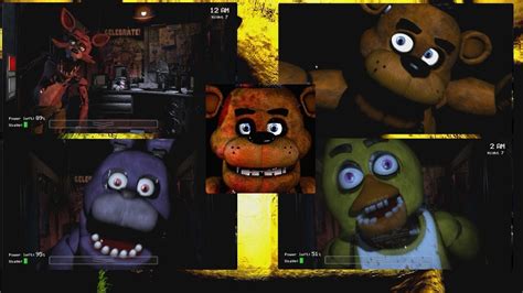 Five Nights At Freddy S 1 All Jumpscares [60fps] Youtube