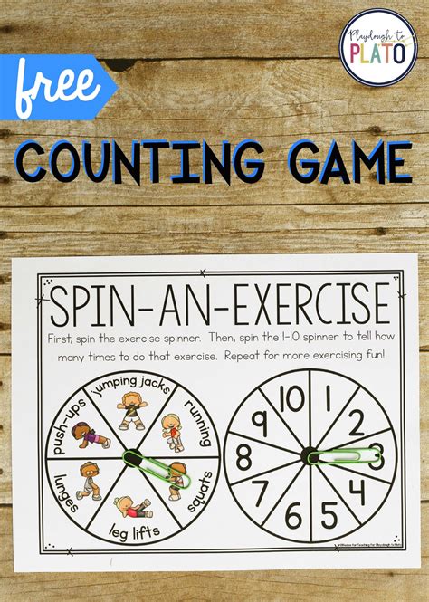 exercise counting game playdough  plato