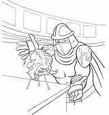 Shredder Tmnt Lineart Villain Turtles Ninja Villains Mutant Fantastic Doghousemusic sketch template