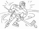 Hockey Pages Coloring sketch template