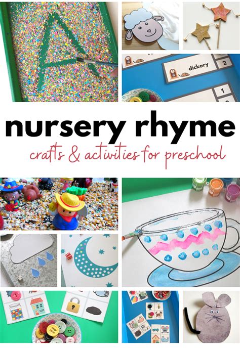 nursery rhyme activities  time  flash cards