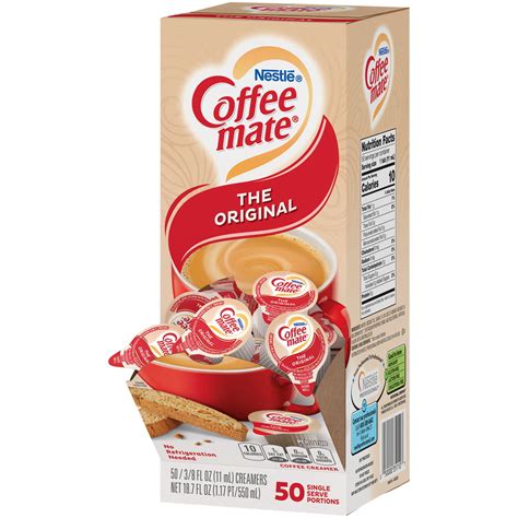 coffee mate original liquid coffee creamer singles gluten  creamer  ct walmartcom