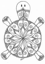 Pages Mandala Coloring Turtle Metis Colouring Books sketch template