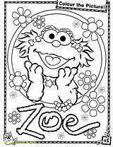 Coloring Sesame Street Pages Zoe Printable Oscar Grouch Gang Book Getcolorings Getdrawings Cartoon Elmo Color Colorings sketch template