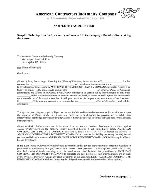 letter  indemnification sample  letter template collection