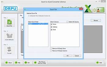 DRS Excel to vCard Converter screenshot #3