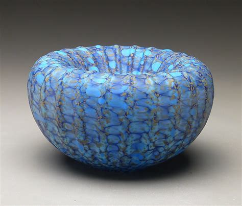 Blue Treasure Bowl By Thomas Spake Art Glass Bowl Artful Home
